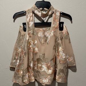 Show Me Your MuMu Floral Embroidered Top and Shorts Set